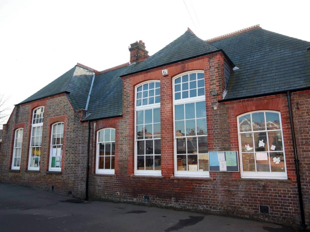 At Downs Junior, there were 25 windows with 22 replacement sills and five new sashes. Where the wood was beyond repair, the replacement work was carried out so the windows match the original design to retain the appearance of the historic buildings