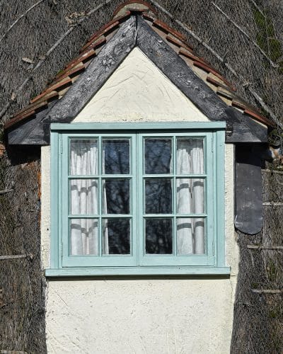 green sash window