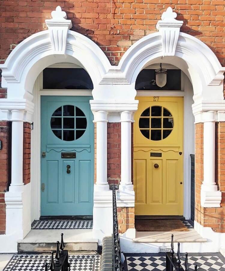 colourful front door