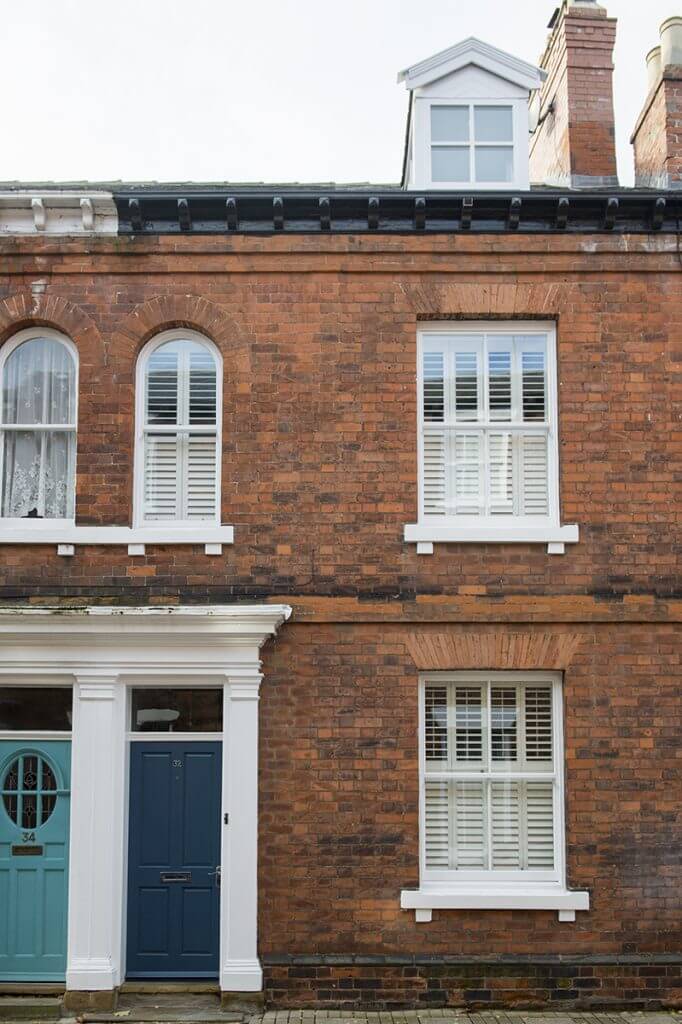 sash windows with shutters