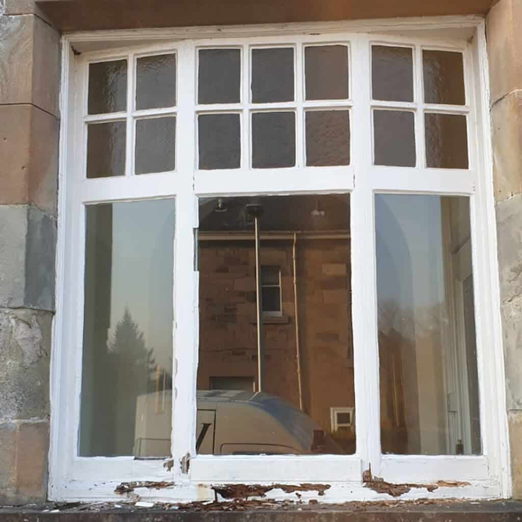 before sash window repair