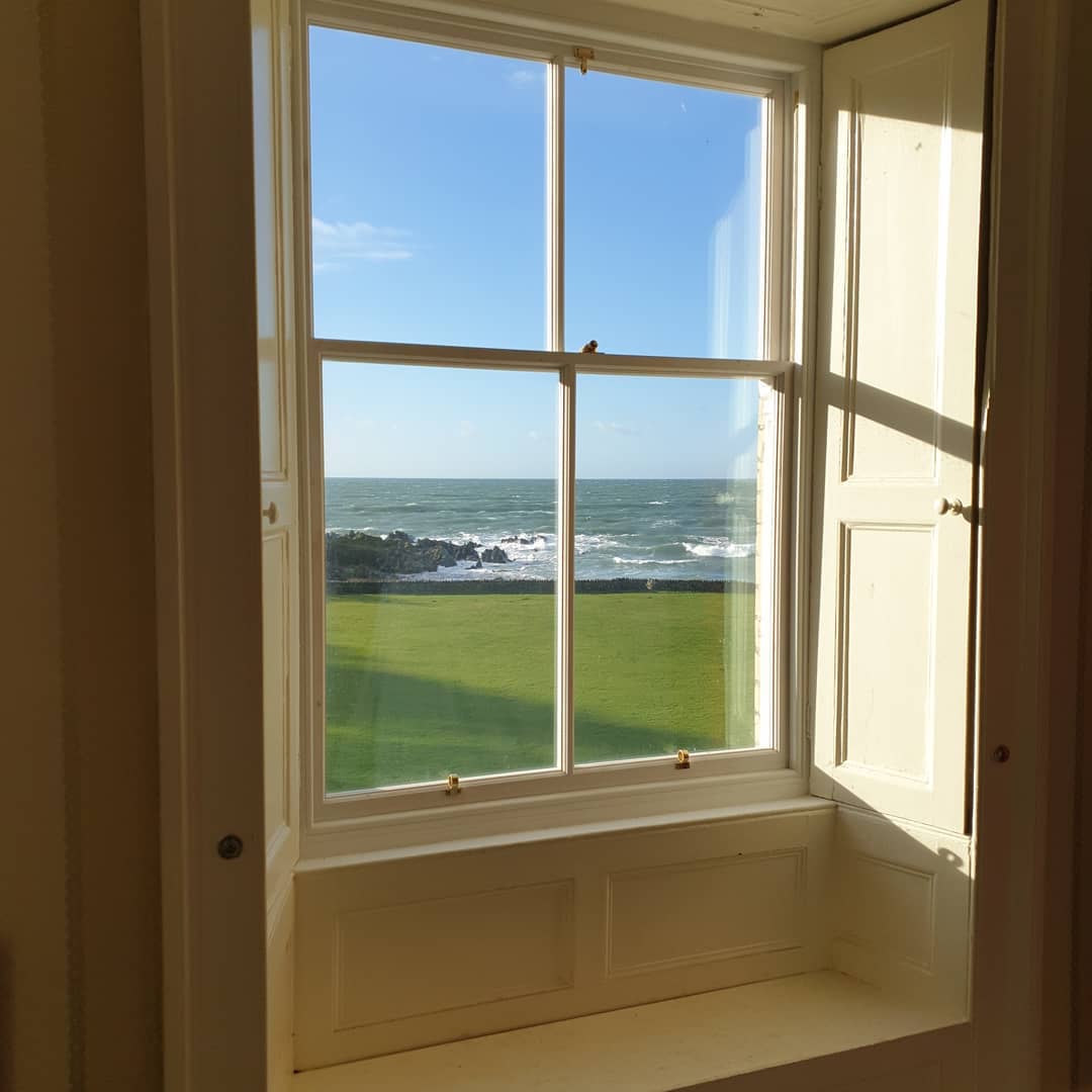 Framing the view at Knockinaam Lodge: Double glazing in sash and case windows, by Ventrolla